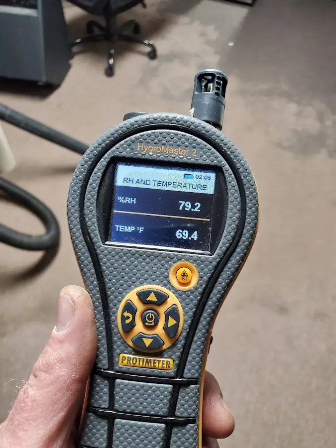 Moisture meter humidity assessment for Fire & Smoke Damage Restoration in Key Biscayne